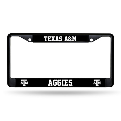 Texas A&M Aggies Black Metal License Plate Frame