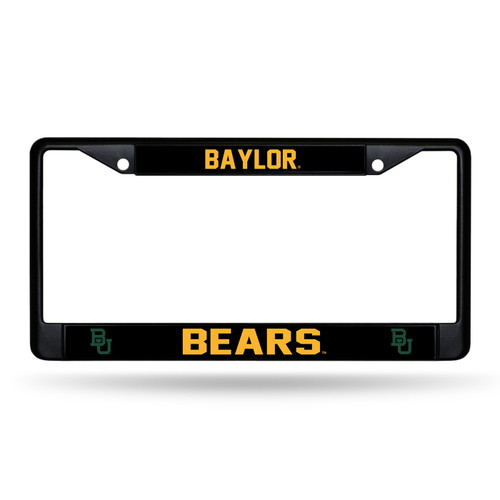 Baylor Bears Black Chrome License Plate Frame
