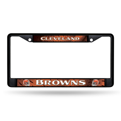 Cleveland Browns Black Chrome License Plate Frame