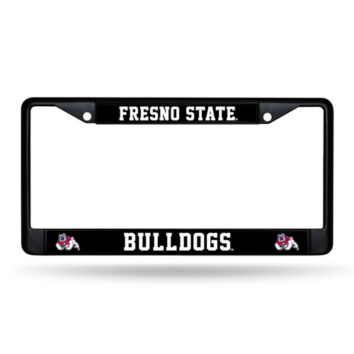 Fresno State Bulldogs Black Metal License Plate Frame