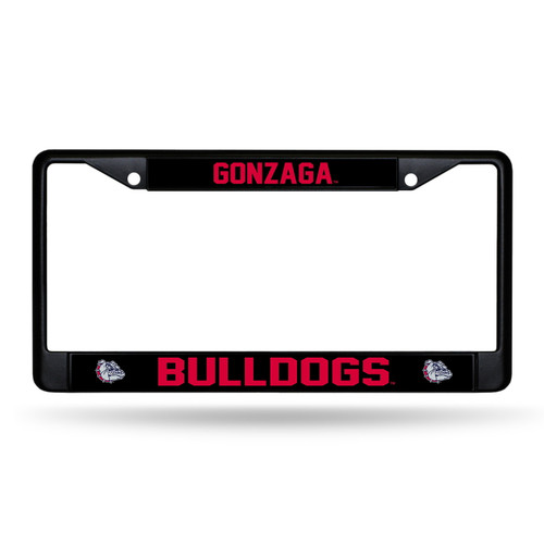 Gonzaga Bulldogs Black Chrome License Plate Frame
