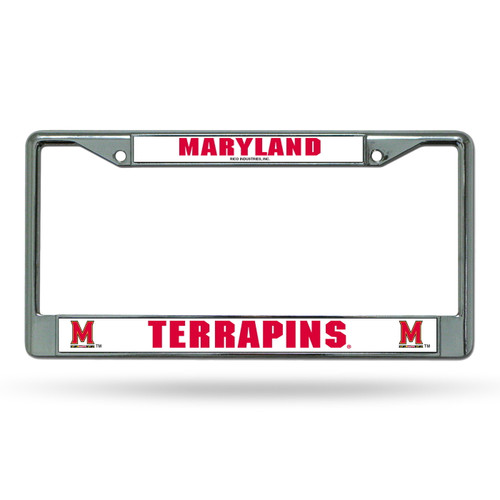 Maryland Terrapins NCAA Chrome License Plate Frame