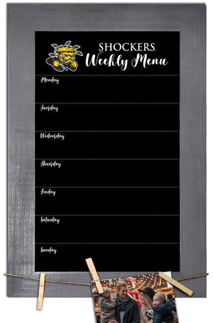 Wichita State Shockers Weekly Menu Chalkboard with Frame