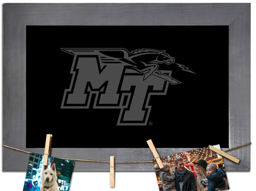 Middle Tennessee State Blue Raiders Chalkboard with Frame