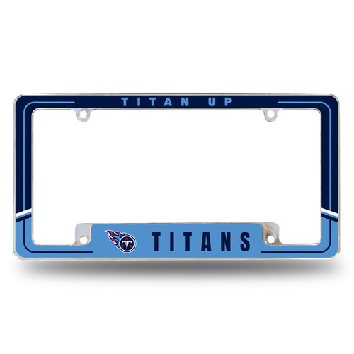 Tennessee Titans Two-Tone Chrome License Plate Frame