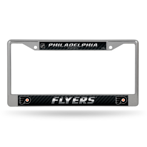 Philadelphia Flyers Silver Chrome License Plate Frame