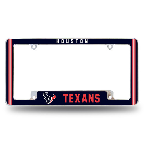 Houston Texans Alternate Chrome License Plate Frame