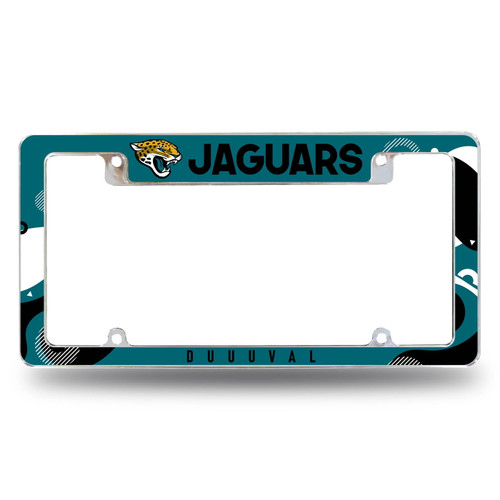 Jacksonville Jaguars Wave Chrome License Plate Frame
