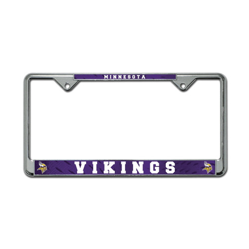 Minnesota Vikings NFL Silver Chrome License Plate Frame