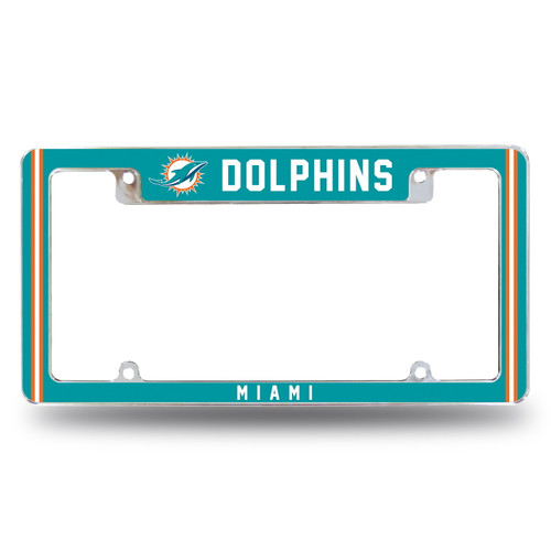 Miami Dolphins Alternate Chrome License Plate Frame