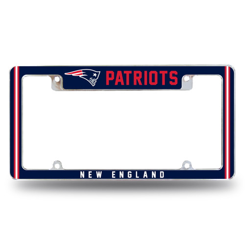 New England Patriots Alternate Chrome License Plate Frame