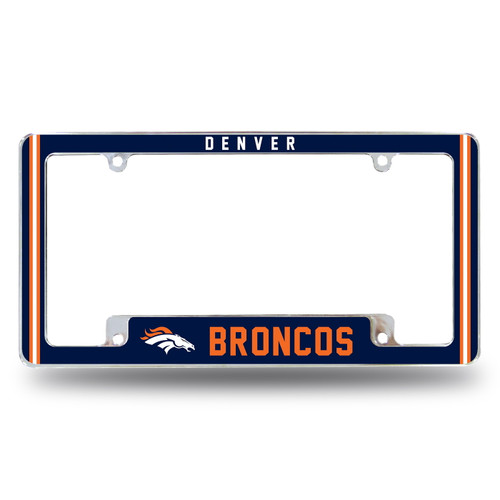 Denver Broncos Alternate Chrome License Plate Frame