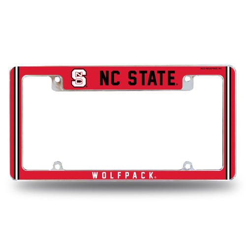 North Carolina State Wolfpack Alternate Chrome License Plate Frame