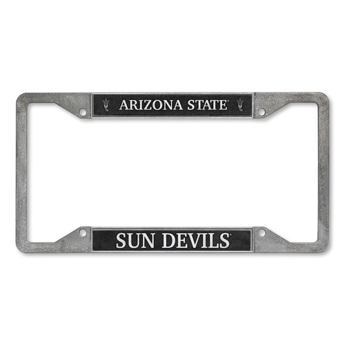 Arizona State Sun Devils Pewter Style License Plate Frame