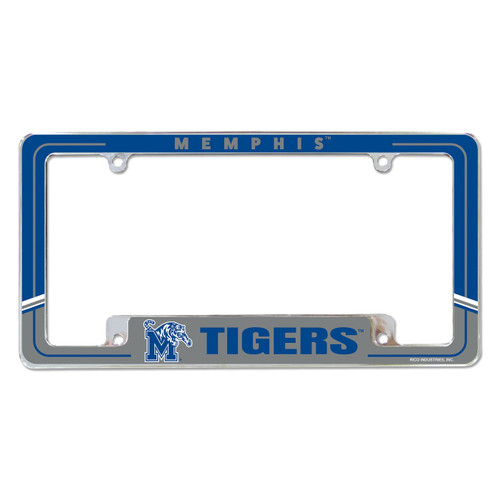 Memphis Tigers Two-Tone Chrome License Plate Frame