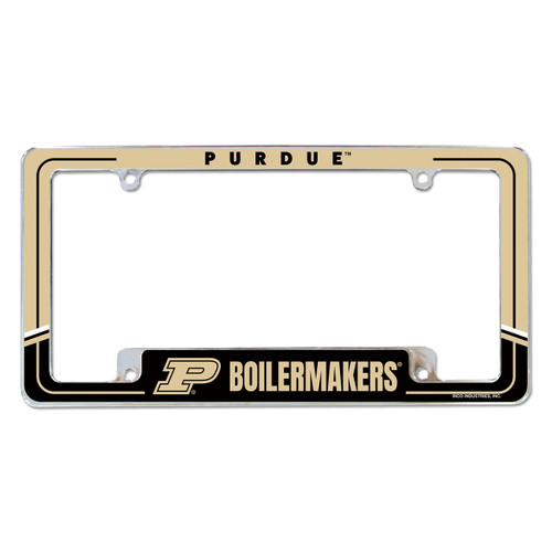 Purdue Boilermakers Two-Tone Chrome License Plate Frame