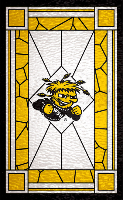 Wichita State Shockers 11" x 19" Stained Glass Sign