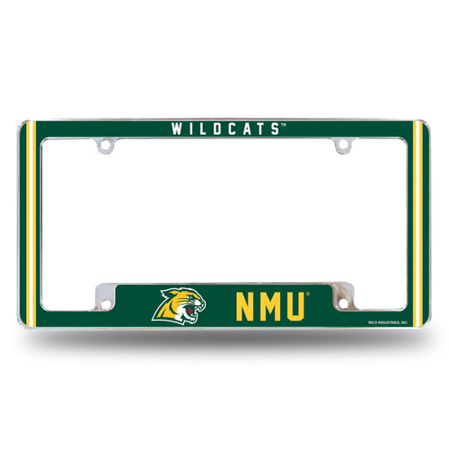 Northern Michigan Wildcats Alternate Chrome License Plate Frame