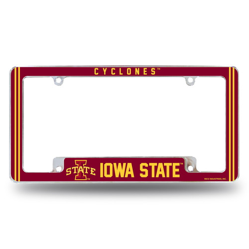 Iowa State Cyclones Alternate Chrome License Plate Frame