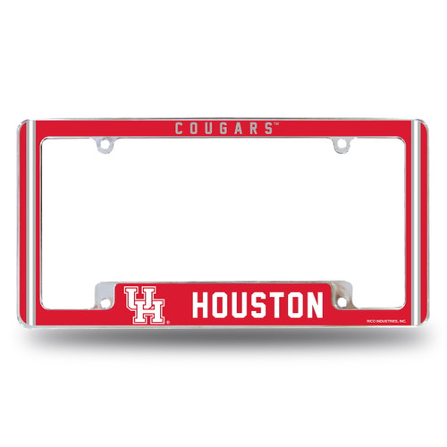 Houston Cougars Alternate Chrome License Plate Frame