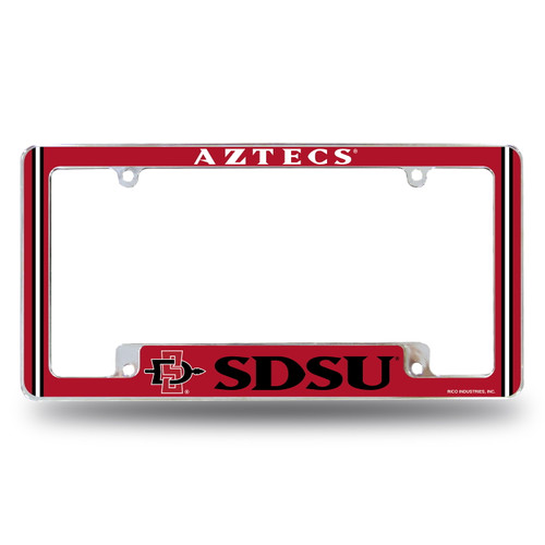 San Diego State Aztecs Alternate Chrome License Plate Frame