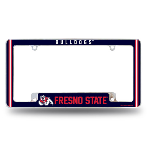 Fresno State Bulldogs Alternate Chrome License Plate Frame