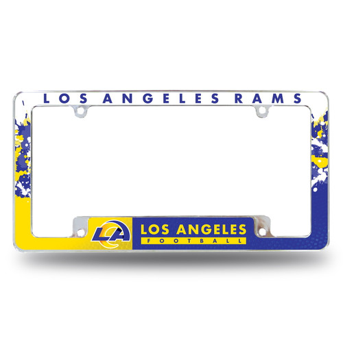 Los Angeles Rams All Over Chrome License Plate Frame