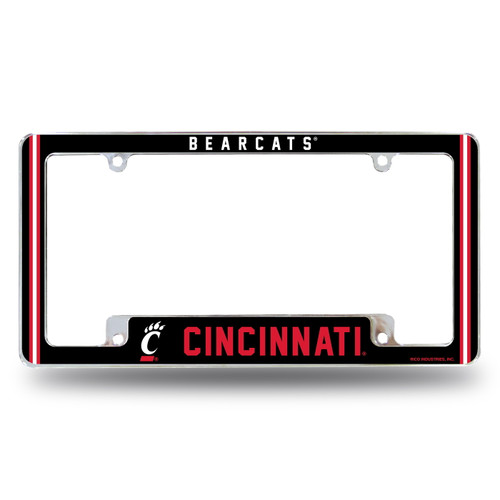 Cincinnati Bearcats Alternate Chrome License Plate Frame