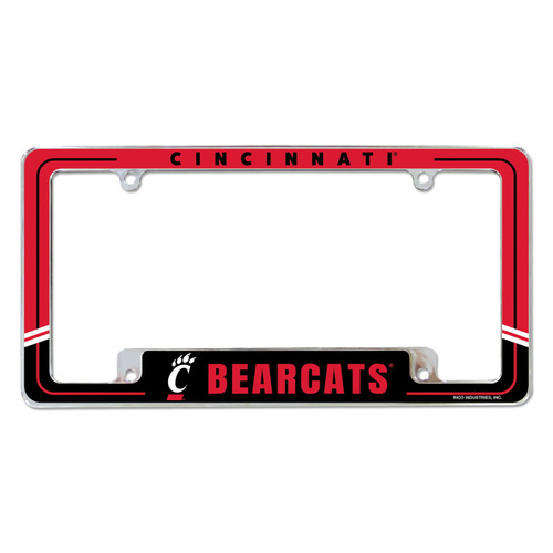 Cincinnati Bearcats Two-Tone Chrome License Plate Frame