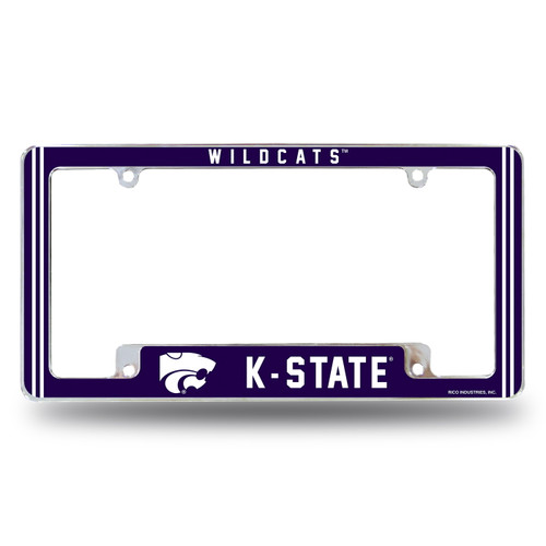 Kansas State Wildcats Alternate Chrome License Plate Frame