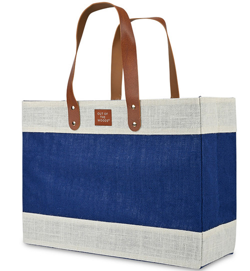 Out of the Woods Custom Jute Market Tote
