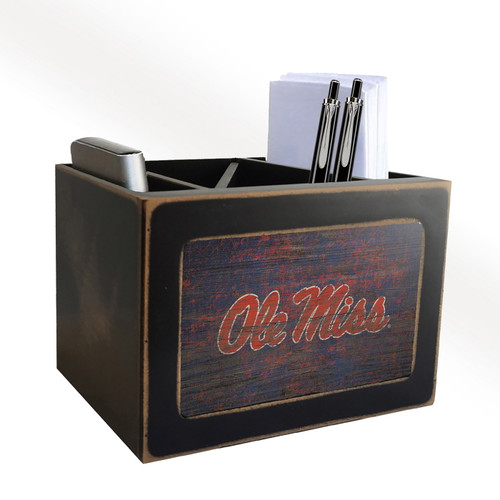 Mississippi Rebels Team Color Desktop Organizer