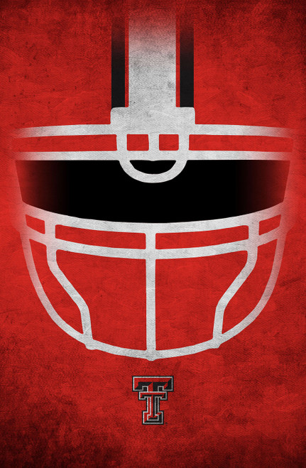 Texas Tech Red Raiders 17" x 26" Ghost Helmet Sign