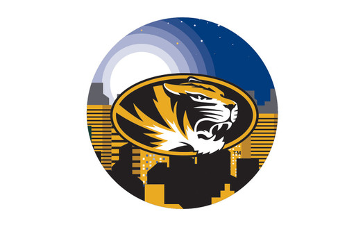 Missouri Tigers 12" Landscape Circle Sign