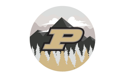 Purdue Boilermakers 12" Landscape Circle Sign