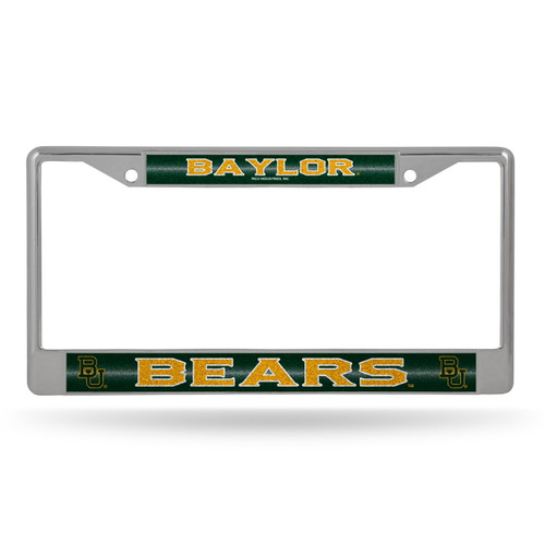 Baylor Bears Bling Chrome License Plate Frame