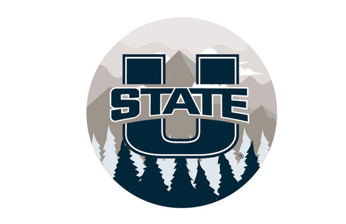 Utah State Aggies 12" Landscape Circle Sign