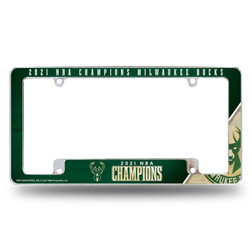 Milwaukee Bucks Rico All Over Chrome License Plate Frame