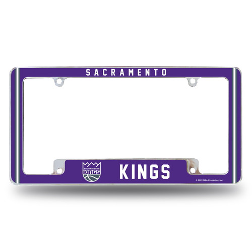 Sacramento Kings Alternate Chrome License Plate Frame