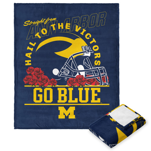 Michigan Wolverines 50" x 60" The Victors Silk Touch Throw Blanket