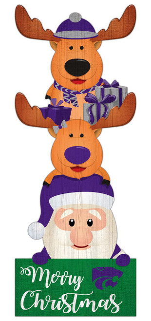 Kansas State Wildcats 31" Santa Stack Leaner
