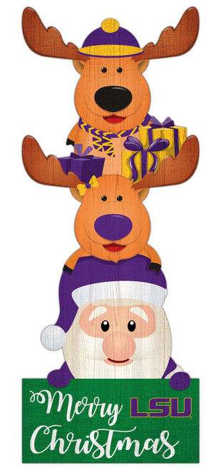 LSU Tigers 31" Santa Stack Leaner