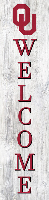 Oklahoma Sooners 48" Welcome Leaner