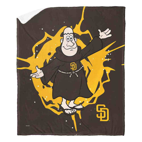 San Diego Padres 50" x 60" Mascot Silk Touch Sherpa Throw Blanket