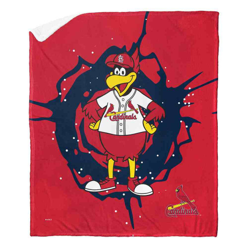 St. Louis Cardinals 50" x 60" Mascot Silk Touch Sherpa Throw Blanket
