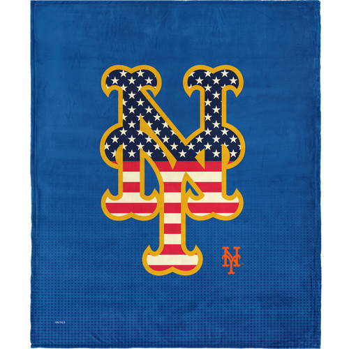 New York Mets 50" x 60" Celebrate Series Silk Touch Sherpa Throw Blanket