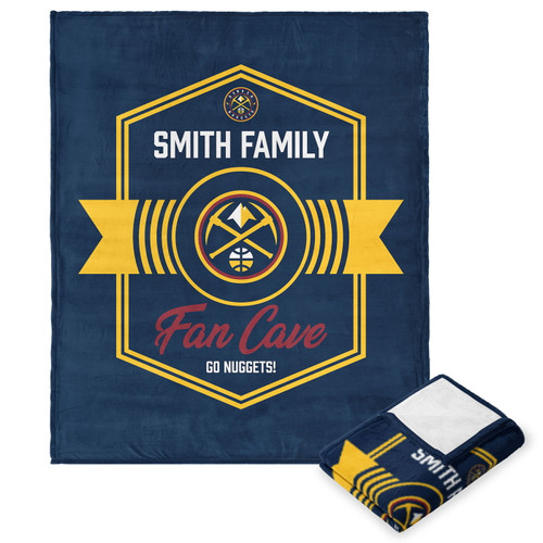 Denver Nuggets 50" x 60" Dominion Personalized Silk Touch Throw Blanket