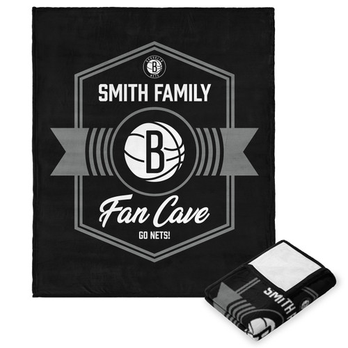 Brooklyn Nets 50" x 60" Dominion Personalized Silk Touch Throw Blanket