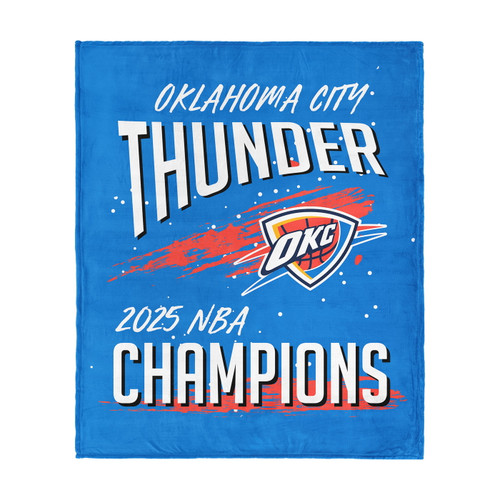 Oklahoma City Thunder 50" x 60" Net Gain Silk Touch Throw Blanket