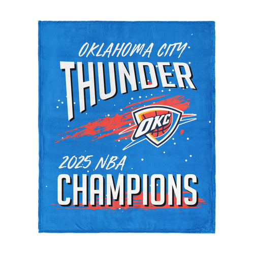 Oklahoma City Thunder 50" x 60" Net Gain Silk Touch Throw Blanket